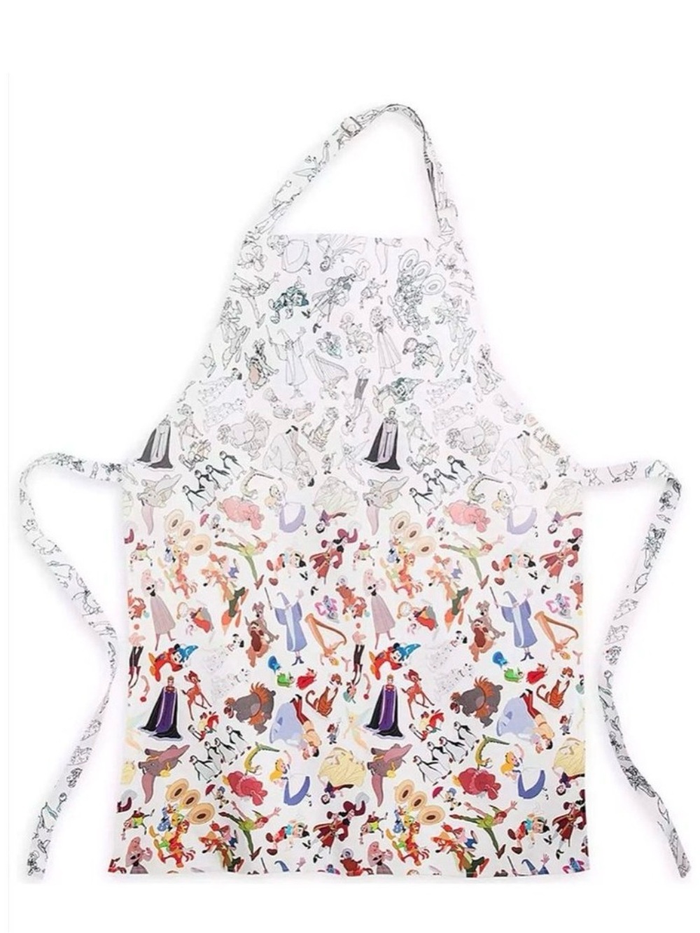 NWT Disney Parks Ink & Paint Collection Apron